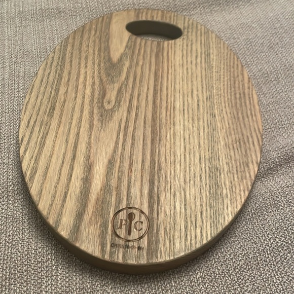 The Pampered Chef Ash Wood Oval Serving Board or Cutting Tray Small Charcuterie - Picture 3 of 10